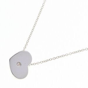 Tiffany & Co Paloma Picasso Modern Heart necklace single diamond pendant jewelry